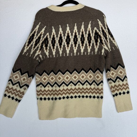 J. Crew Fair Isle Merino Wool & Alpaca Button Front Cardigan Sweater XS - Picture 2 of 6